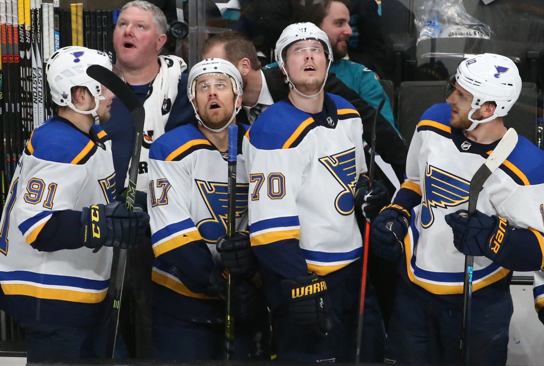Blues and Sharks skate in game 5 of the semifinals